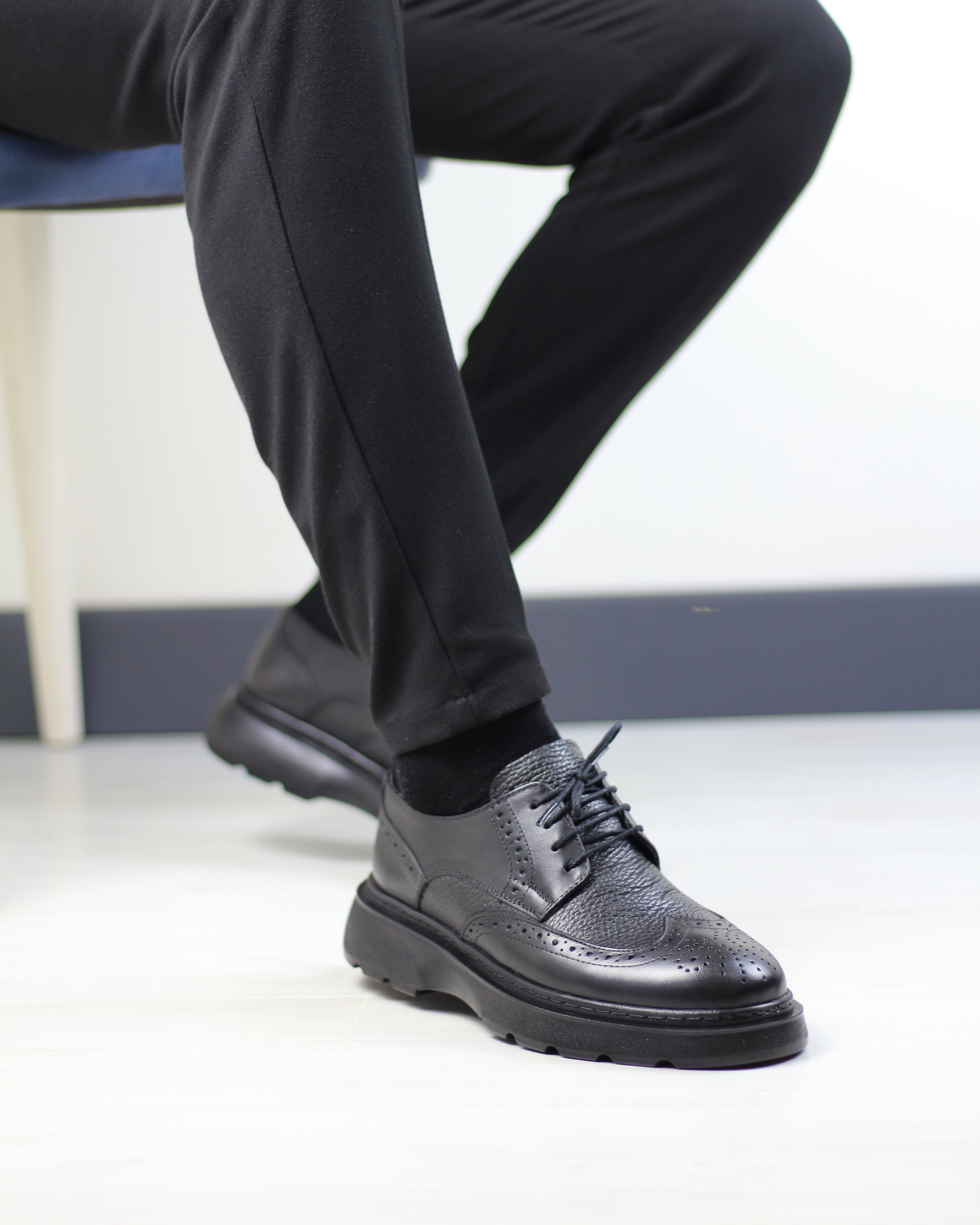 SİYAH DERİ ERKEK KLASİK AYAKKABI