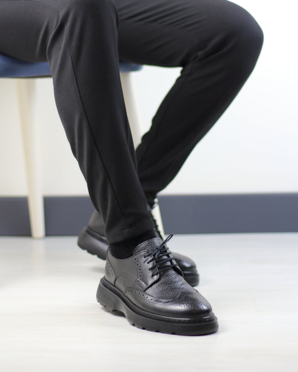 SİYAH DERİ ERKEK KLASİK AYAKKABI