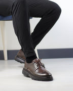 KAHVERENGİ DERİ ERKEK KLASİK AYAKKABI