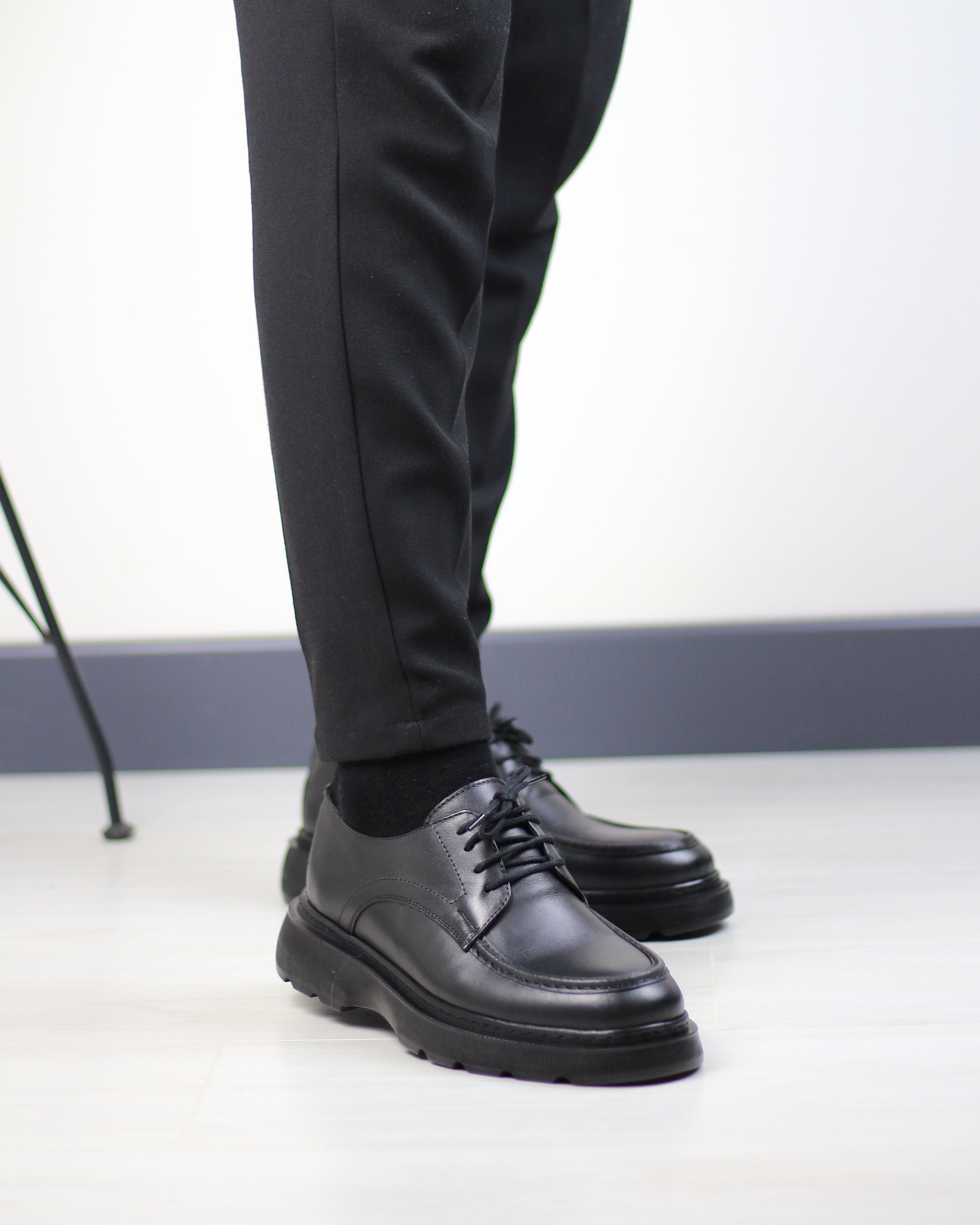 SİYAH DERİ ERKEK KLASİK AYAKKABI