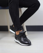 SİYAH DERİ ERKEK SPOR AYAKKABI