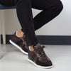 001 KAHVERENGİ DERİ ERKEK SNEAKERS AYAKKABI