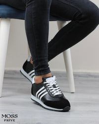 054 SİYAH DERİ ERKEK SPOR AYAKKABI