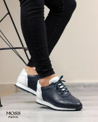 LACİVERT DERİ ERKEK SPOR AYAKKABI