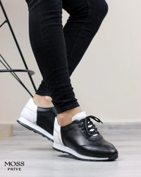 106 SİYAH DERİ ERKEK SPOR AYAKKABI