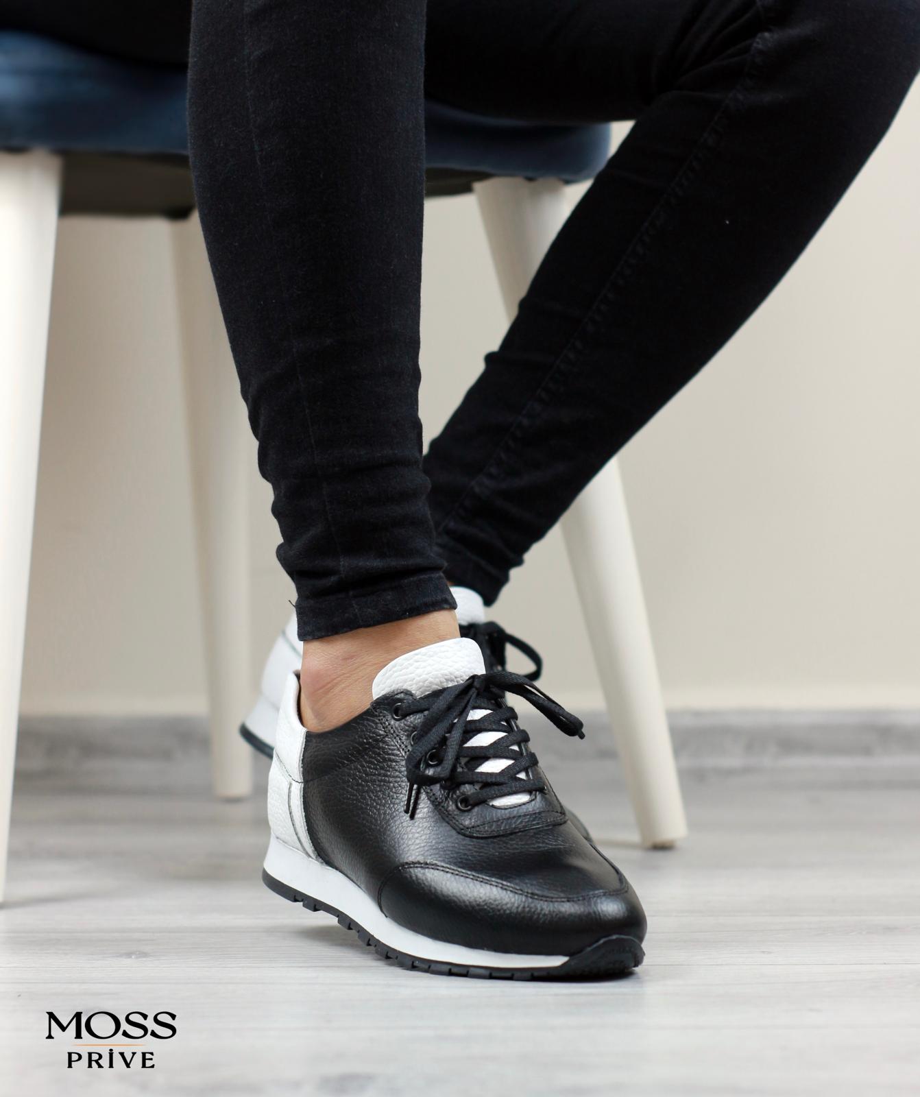 SİYAH DERİ ERKEK SPOR AYAKKABI