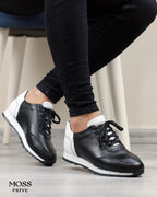 SİYAH DERİ ERKEK SPOR AYAKKABI