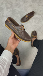 TİMBER KAHVERENGİ DERİ ERKEK LOAFER AYAKKABI