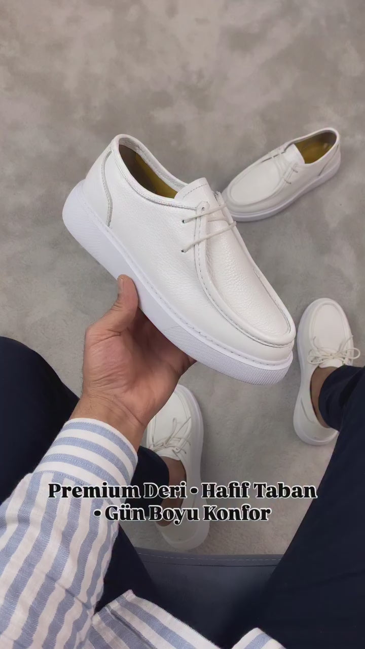 RİMAS BEYAZ DERİ EVA TABAN ERKEK SNEAKERS AYAKKABI